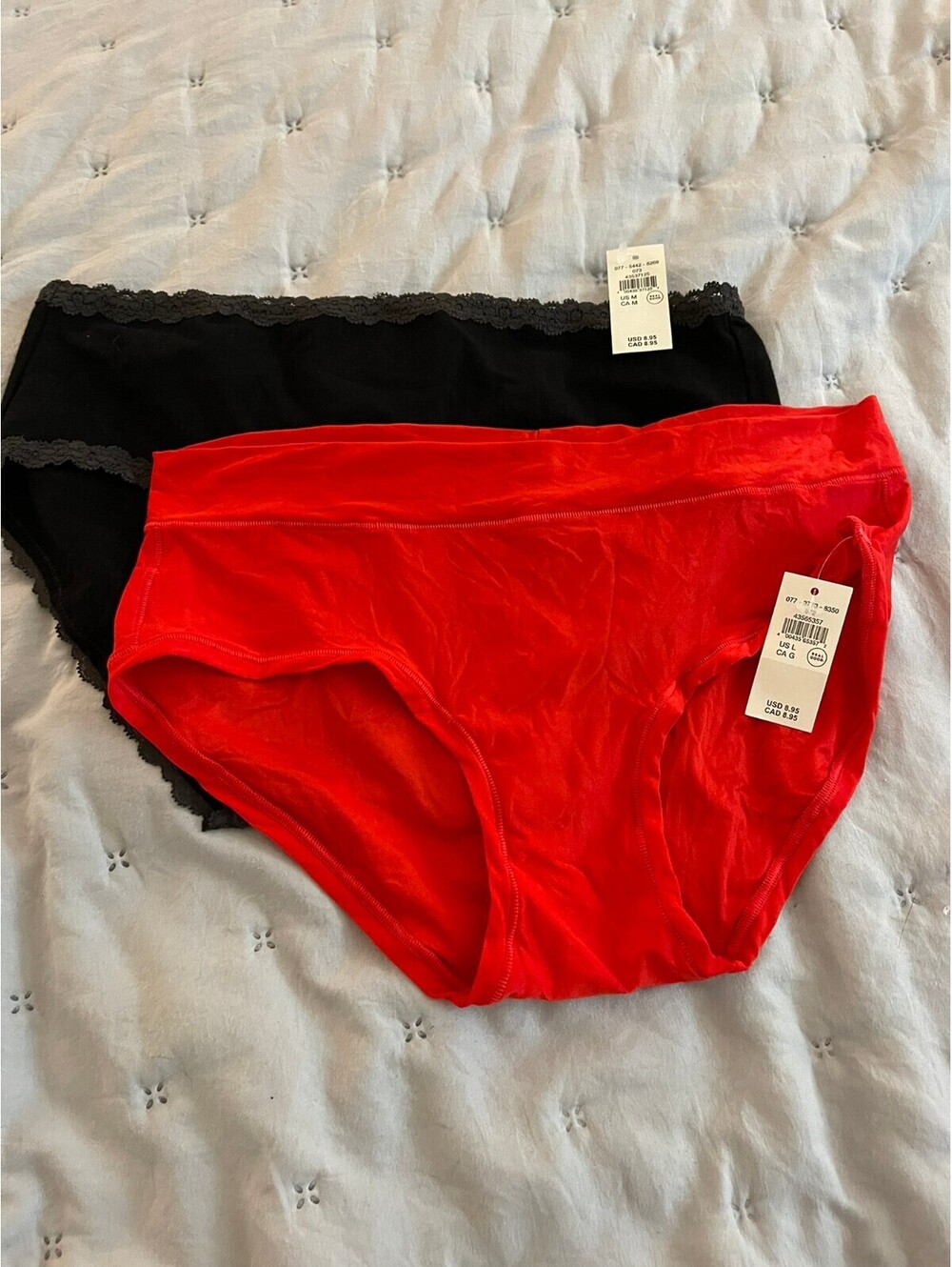 New With Tags | Aerie | Panty 2-Pack, Black (Sz Med) and Red (Sz Large)